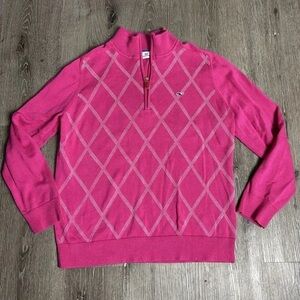 Vineyard Vines Pink Argyle Women's Sweater